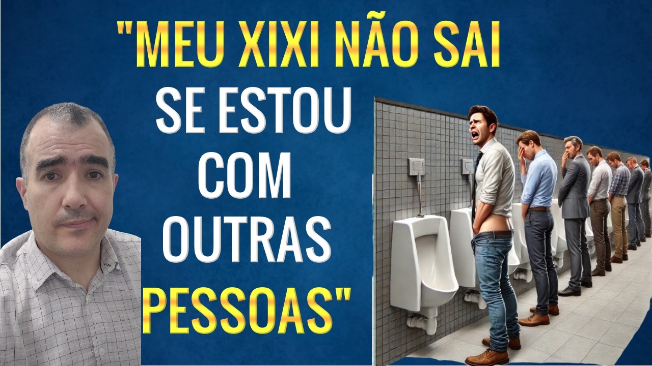 Não consigo fazer xixi com gente perto!!!