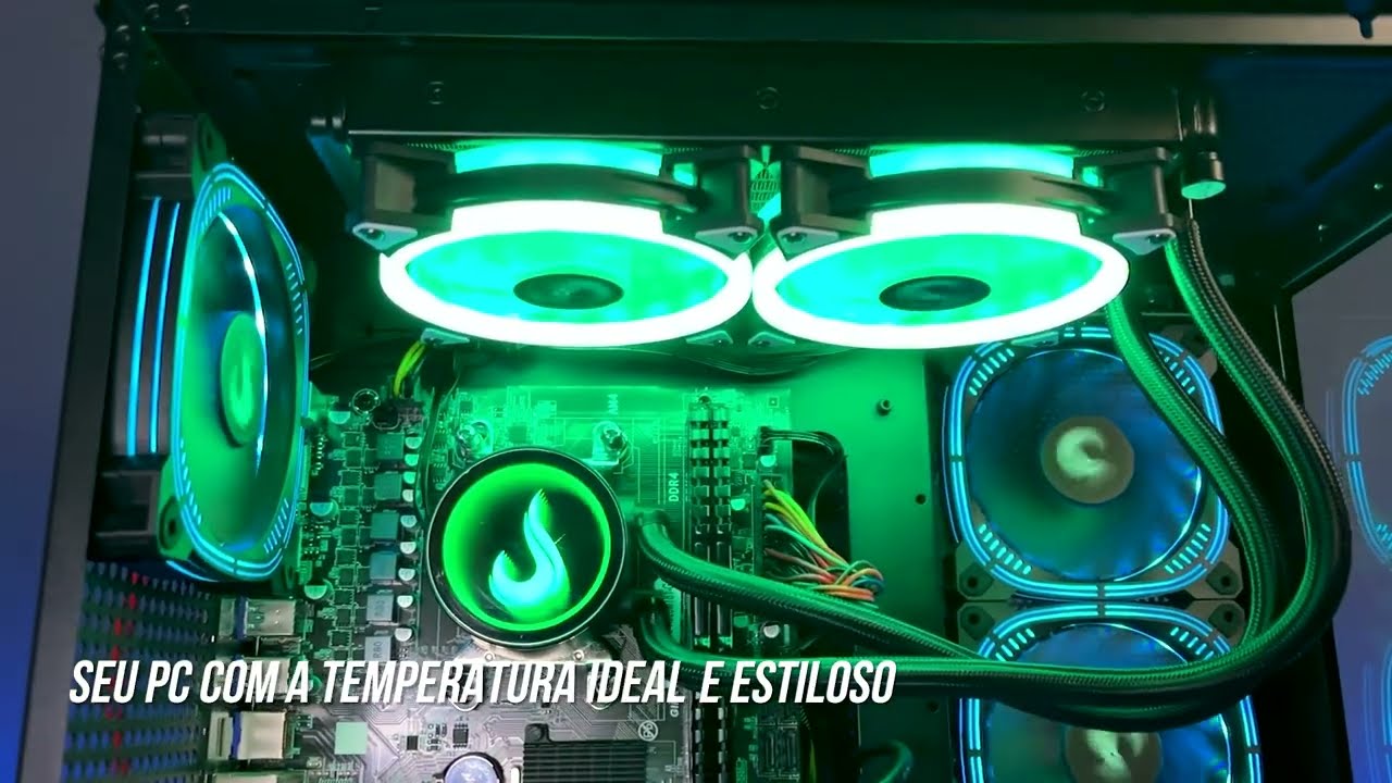 Water Cooler Black 240mm RGB - Rise Mode - RGB-RM-WCB-02-RGB