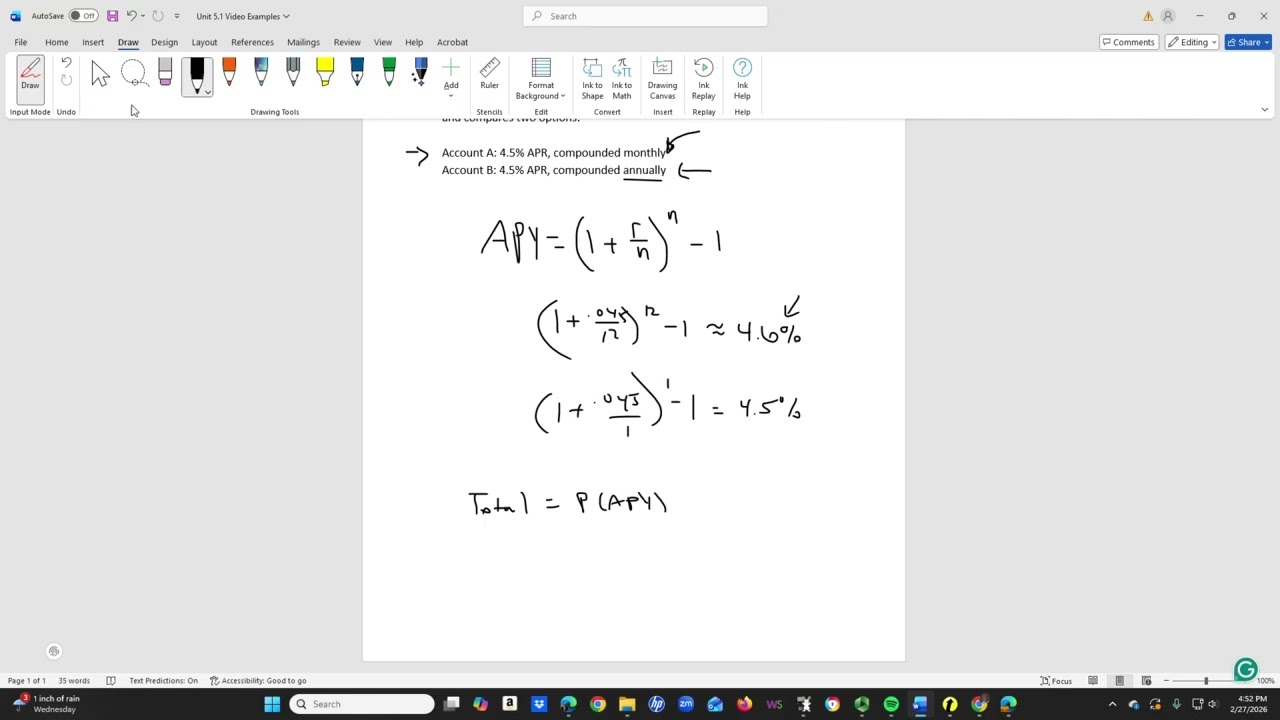 Simple and Compound Interest   Part III