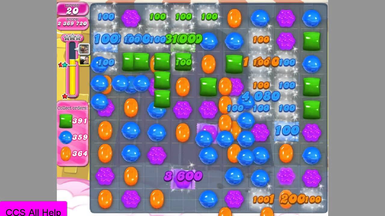 Candy Crush Saga Level 1000 3 STARS!!