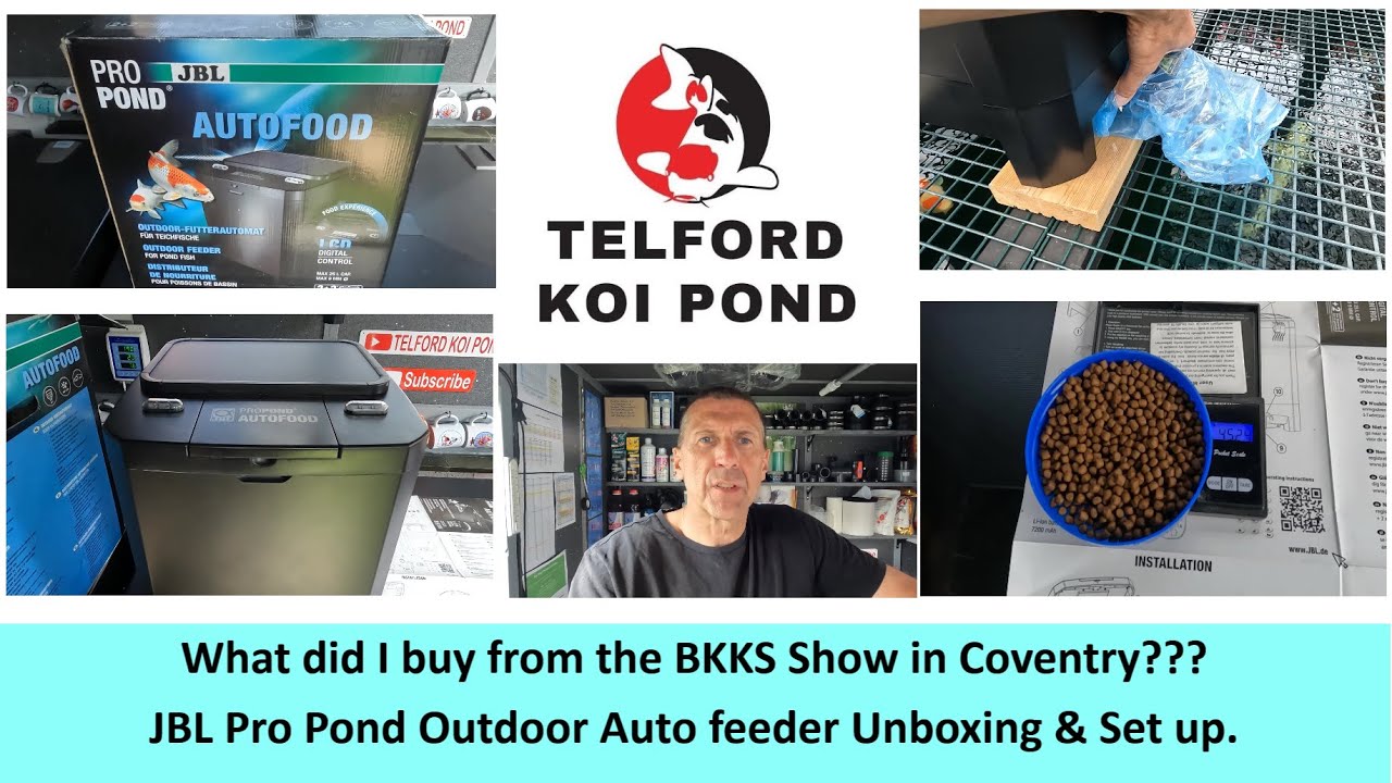 T.K.P. Telford Koi Pond - Video 114 – BKKS Show JBL Pond Pro Outdoor Auto feeder Unboxing & Set up