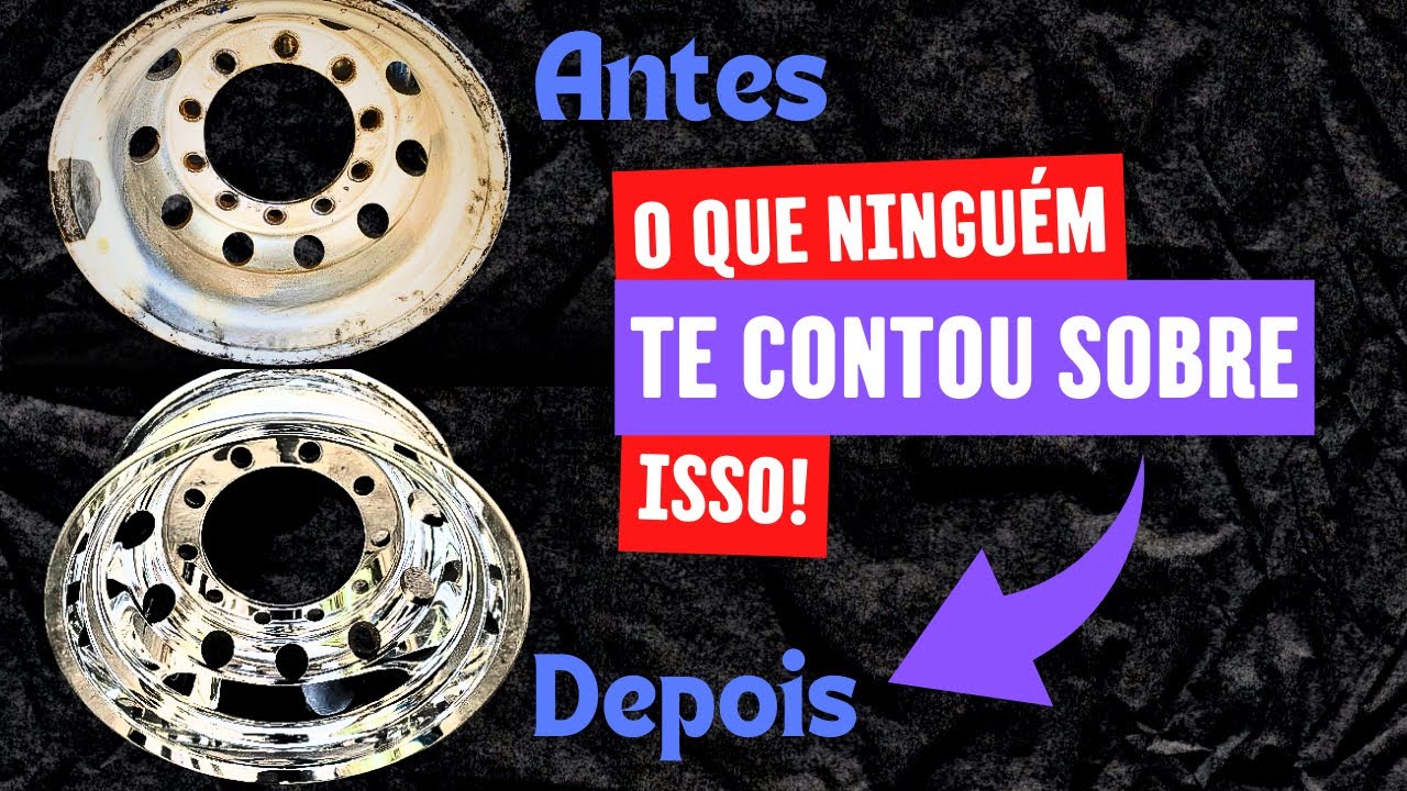 Como POLIR rodas de alumínio FOSCO até obter um acabamento ESPELHADO - Processo de Restauração!