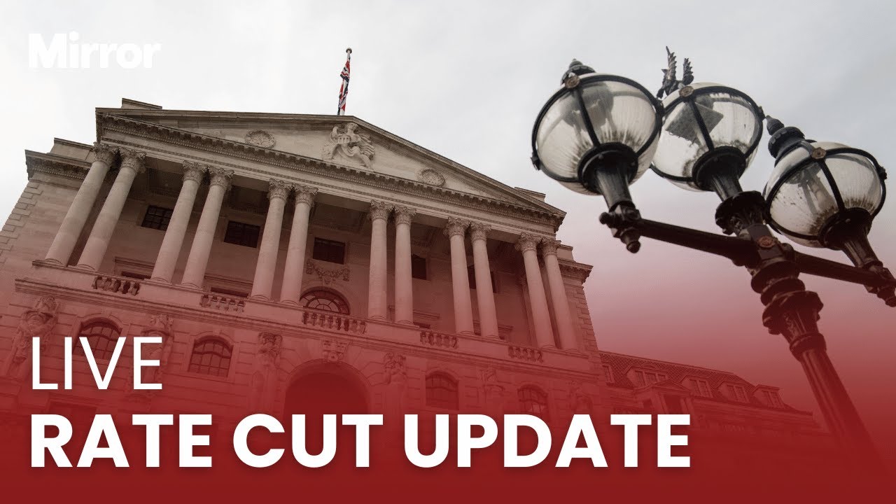 LIVE: Bank of England torn over interest rate cut ahead of announcement today