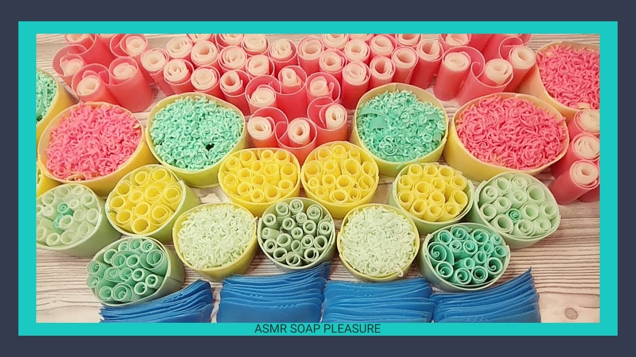 ASMR dry soap crushing.Relaxing Sounds, no talking.Oddly Satisfying Videos