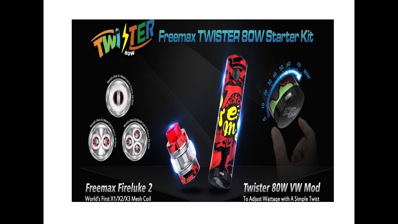 รีวิว ชุดเริ่มต้น FreeMax Twister 80w Starter kit จากค่าย FreeMax