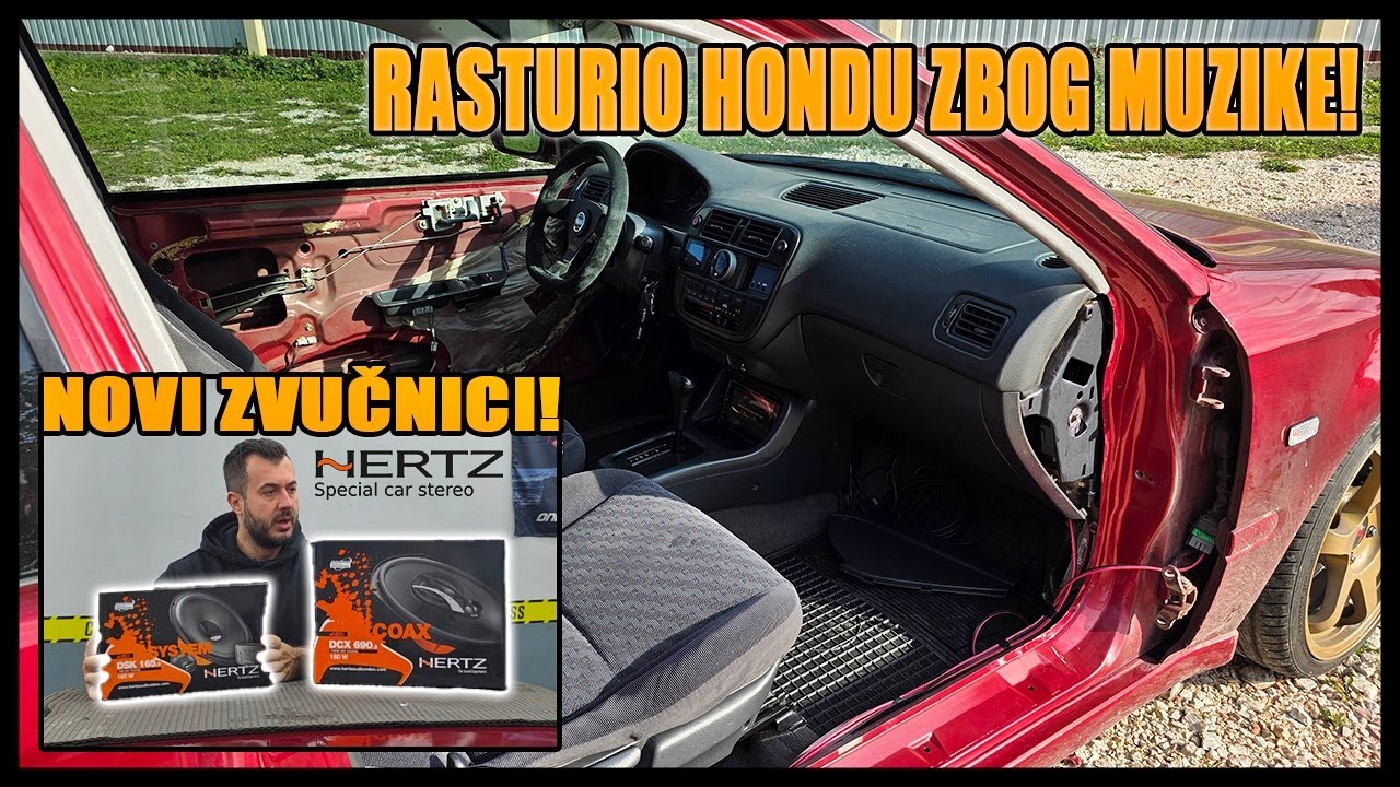 HONDA RASTURENA, VRATA SKINUTA! KAKO UGRADITI NOVE ZVUČNIKE?!