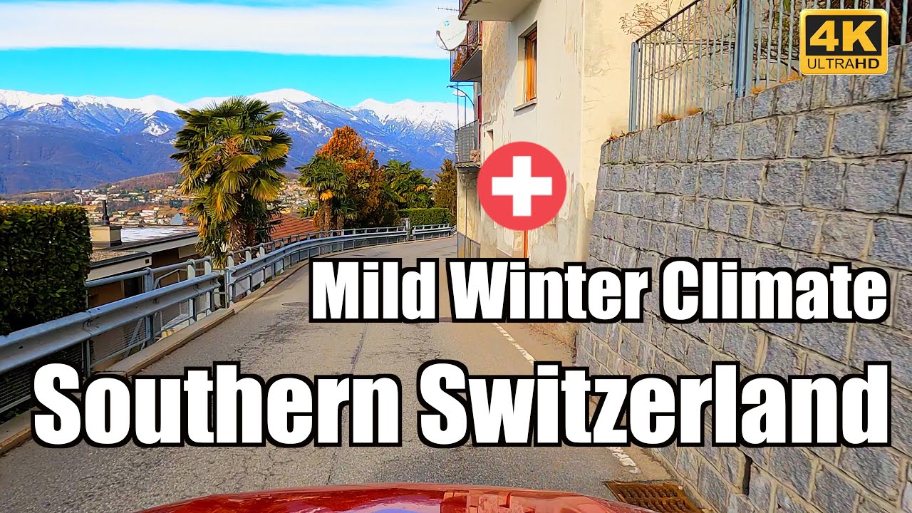 Driving the mild winter weather in south Switzerland | Monte Brè to Lugano