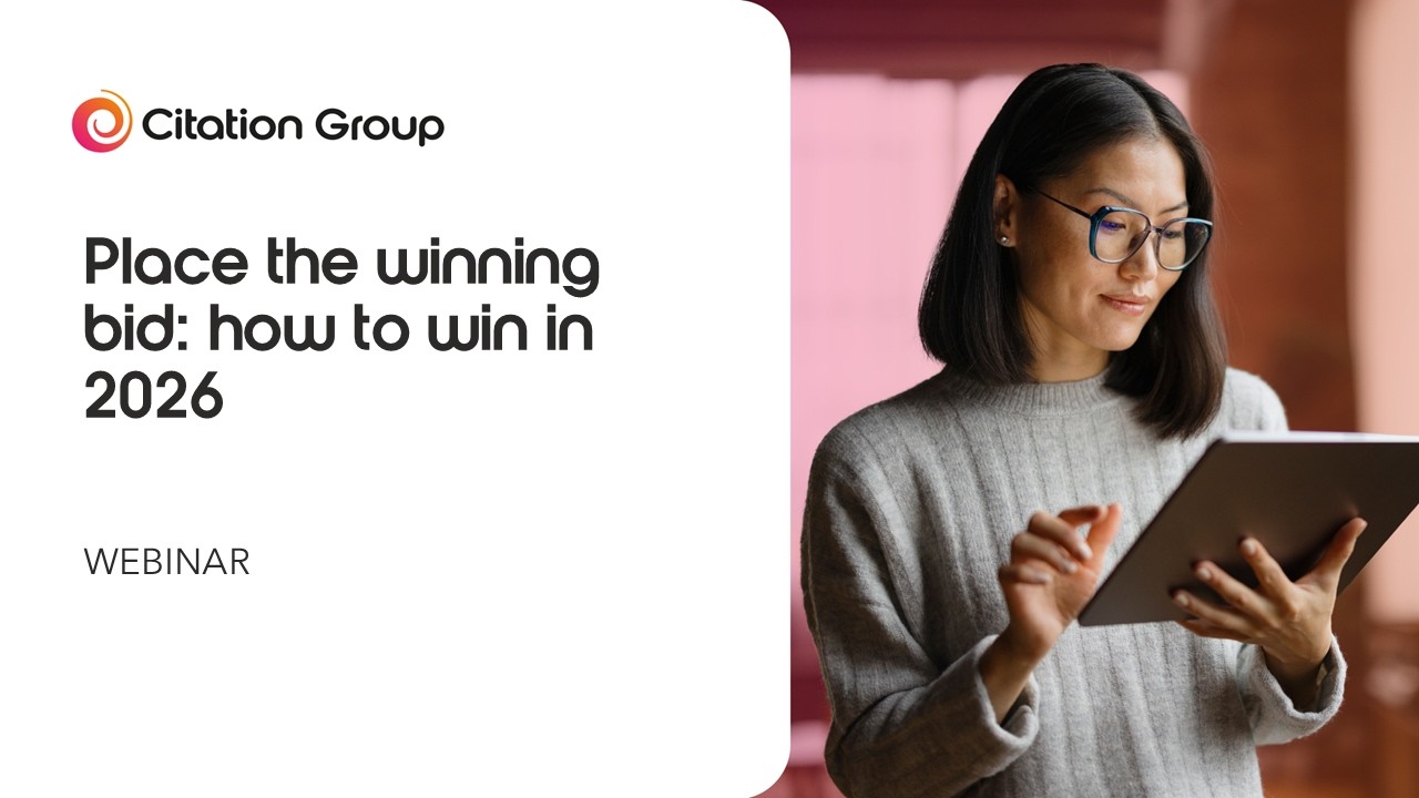 Place the winning bid: how to win tenders in 2026 | Citation Group