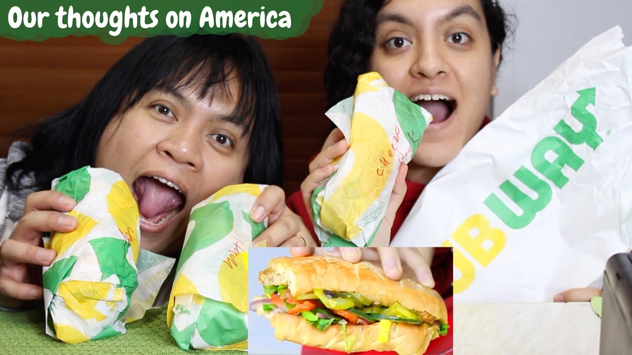 Eating Subway Sandwiches With All The Vegetables! MUKBANG