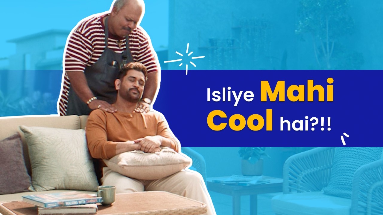 Why is Mahi so cool? The secret is finally out. 💆&zwj;♂️🤫