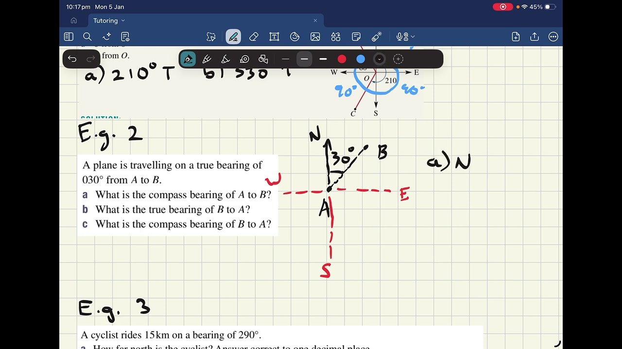 Compass and True Bearings