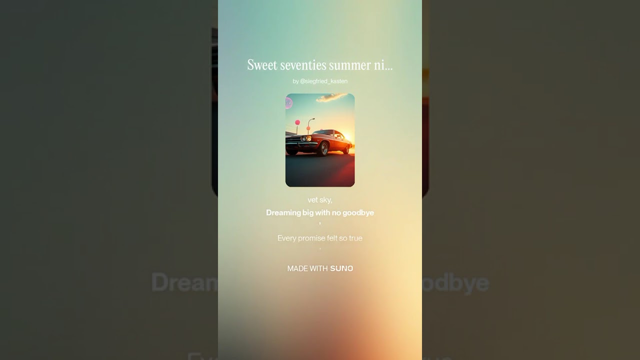 Sweet seventies summer night