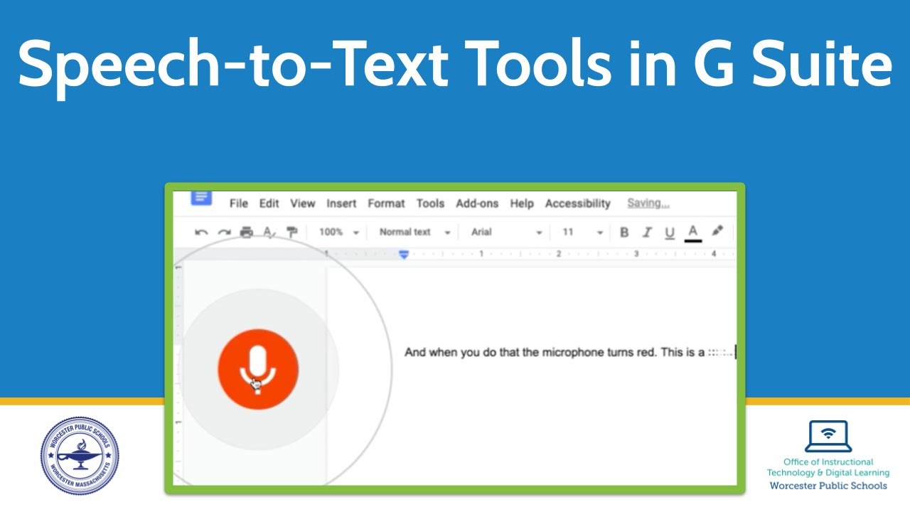 WPS Speech-To-Text Tools for the Classroom