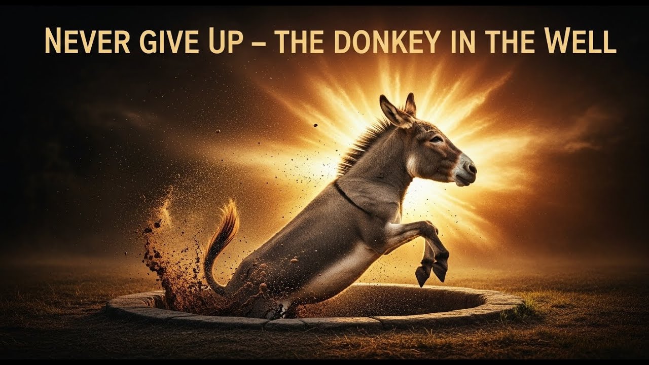 The Donkey in the Well – Shake It Off & Step Up | Powerful Motivational Story (Never Give Up!)