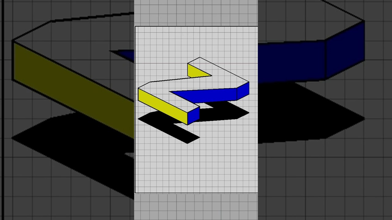 3D letter Z for beginners #jkr360  #drawing #illustration #art #3d #shorts #satisfying