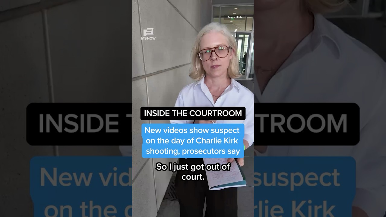 New videos show suspect on the day of Charlie Kirk shooting, prosecutors say