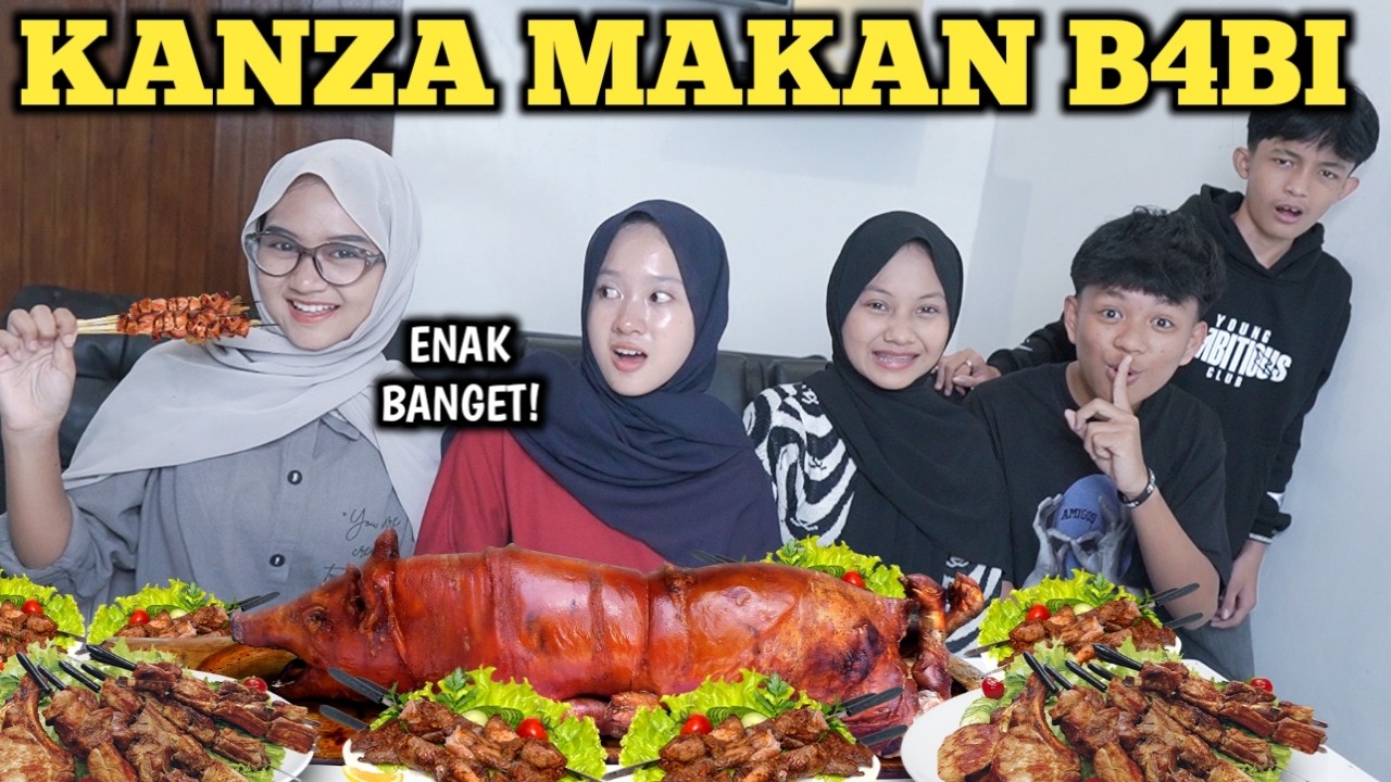 PRANK KANZA MAKAN DAGING B4BI! ENAK TERNYATA