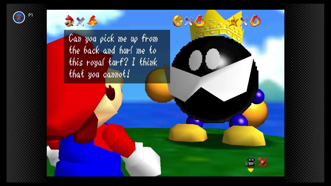Super Mario 64; P001 Intro, Demos & C01-1 BIG BOB-OMB ON THE SUMMIT; 2025/5/14 N64-NSO no mic video