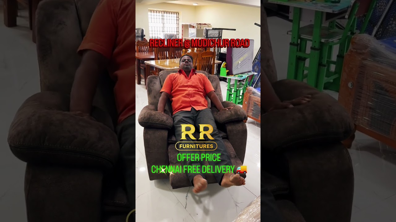 Recliner Sofa at Offer Price 🛋️ | Chennai Free Delivery | RR Furnitures Mudichur Road