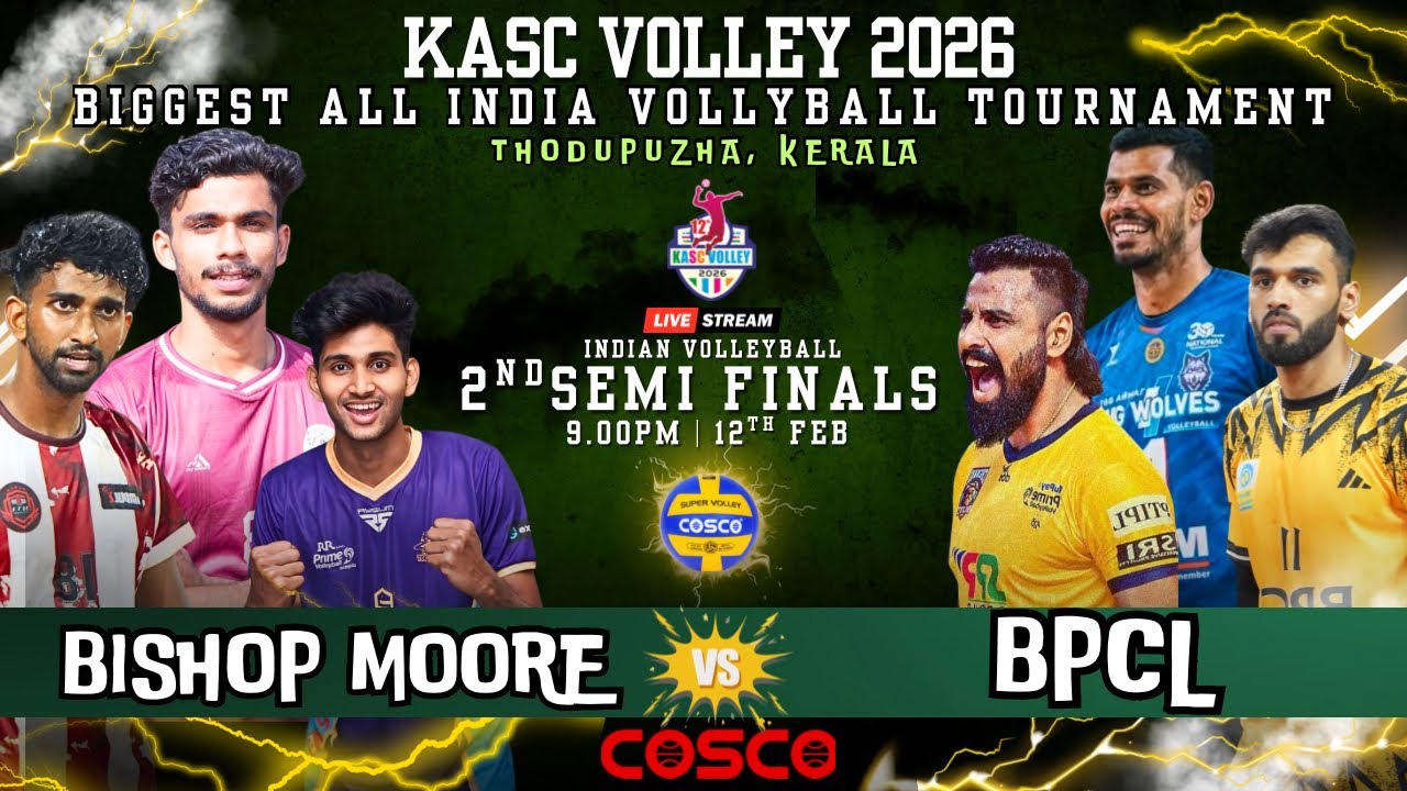 2nd Semifinals 🔥BPCL Vs Bishop Moore | Kasc Volley Thodupuzha All India Volleyball Tournament 2026