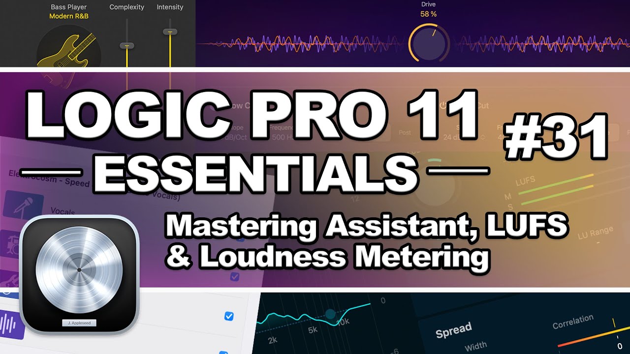 Logic Pro 11 - #31 Помощник мастеринга, LUFS и измерение громкости