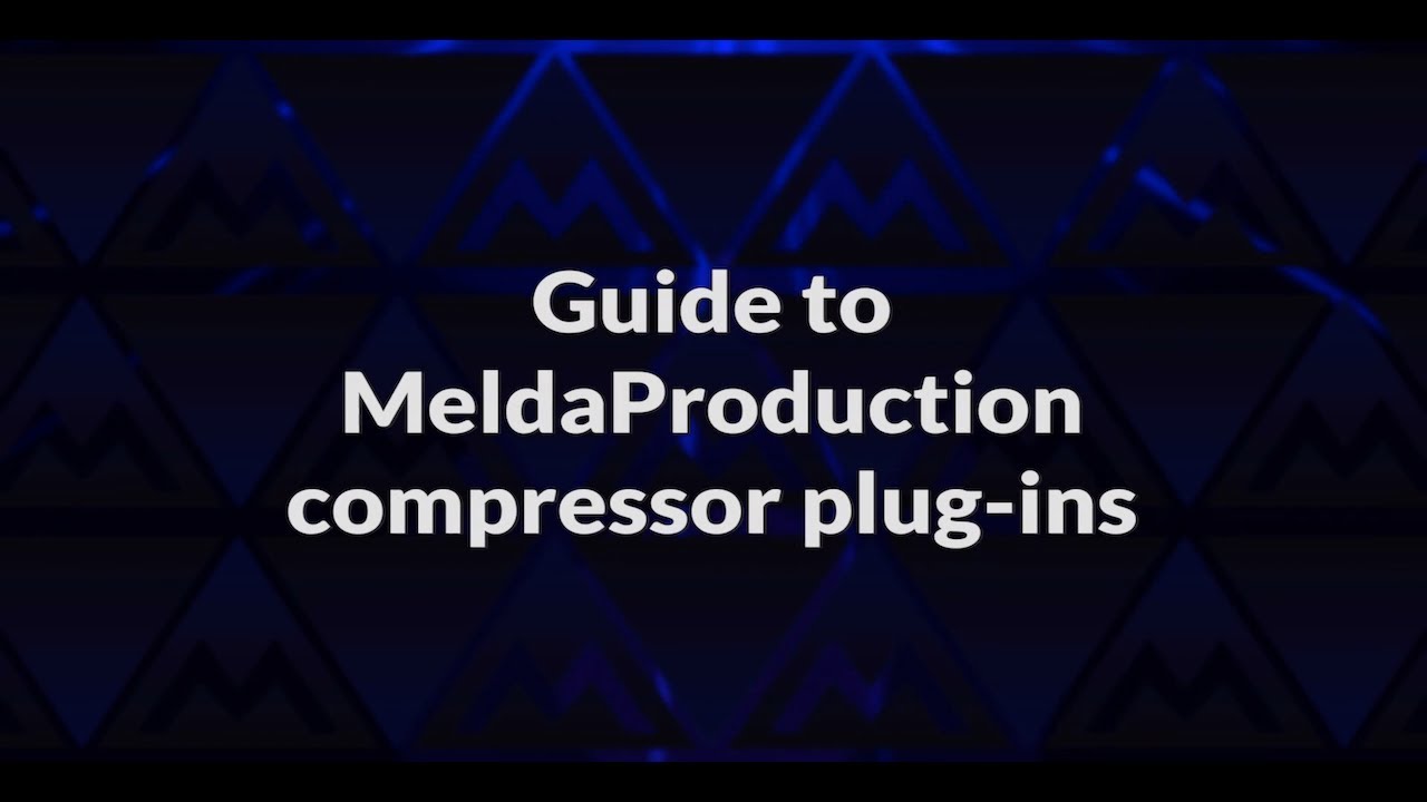 Guide to MeldaProduction compressor (and other dynamics) plugins