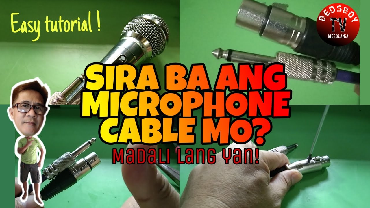 XLR replace,microphone cable repair,DIY.how to repair microphone.