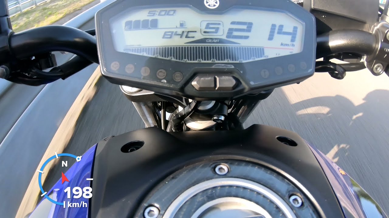 Yamaha MT07 2018 Top Speed - @MotoTopSpeed