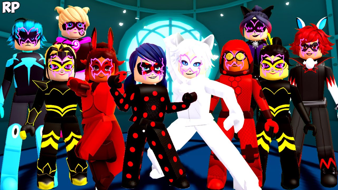 ALL EVIL TRANSFORMATION DO GRUPO NO MIRACULOUS RP - MIRACULOUS ROBLOX!