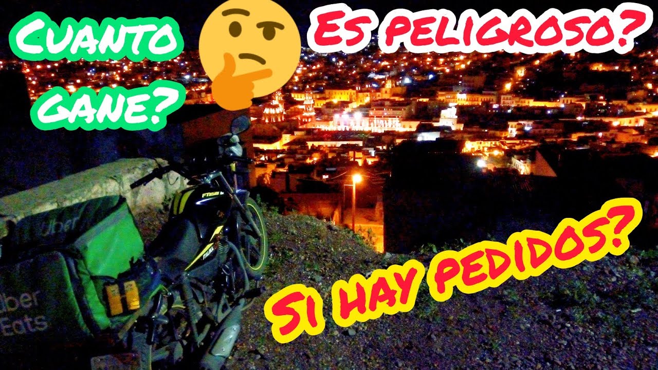 Trabajando 3 horas en UBER EATS de NOCHE