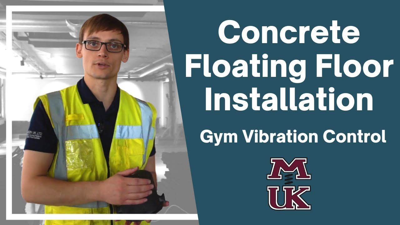 Concrete Floating Floor Installation for Gym Free Weights Vibration Control – Mason UK Ltd