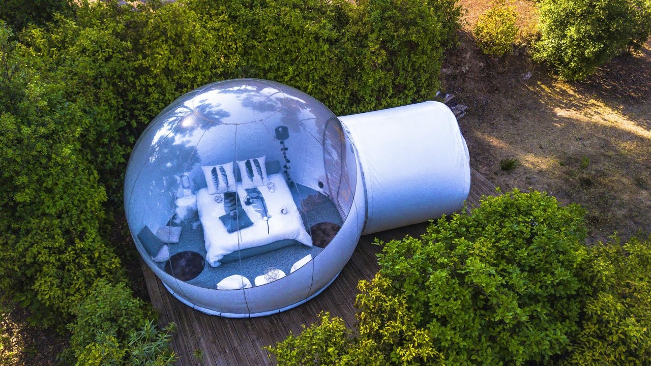 Обзор роскошного глэмпинга в Провансе Attrap'Rêves Bubble Experience