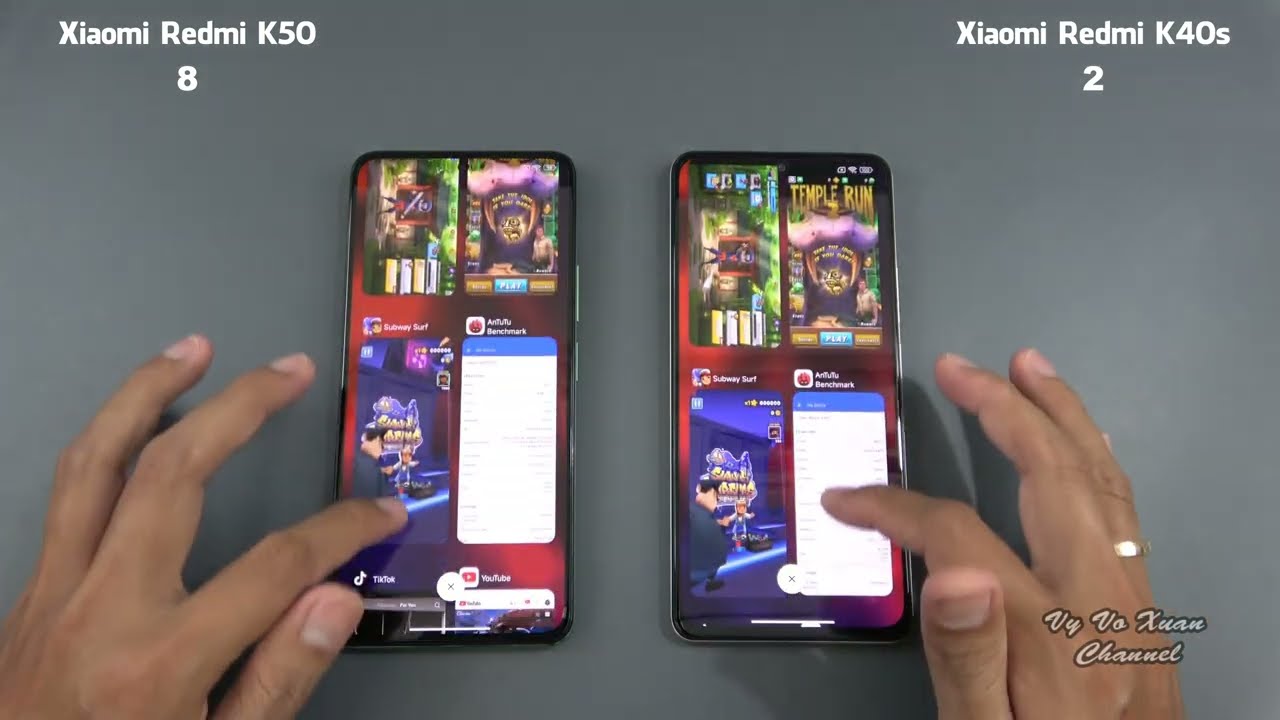 Xiaomi Redmi K50 vs Xiaomi Redmi K40s | SpeedTest and Camera comparison