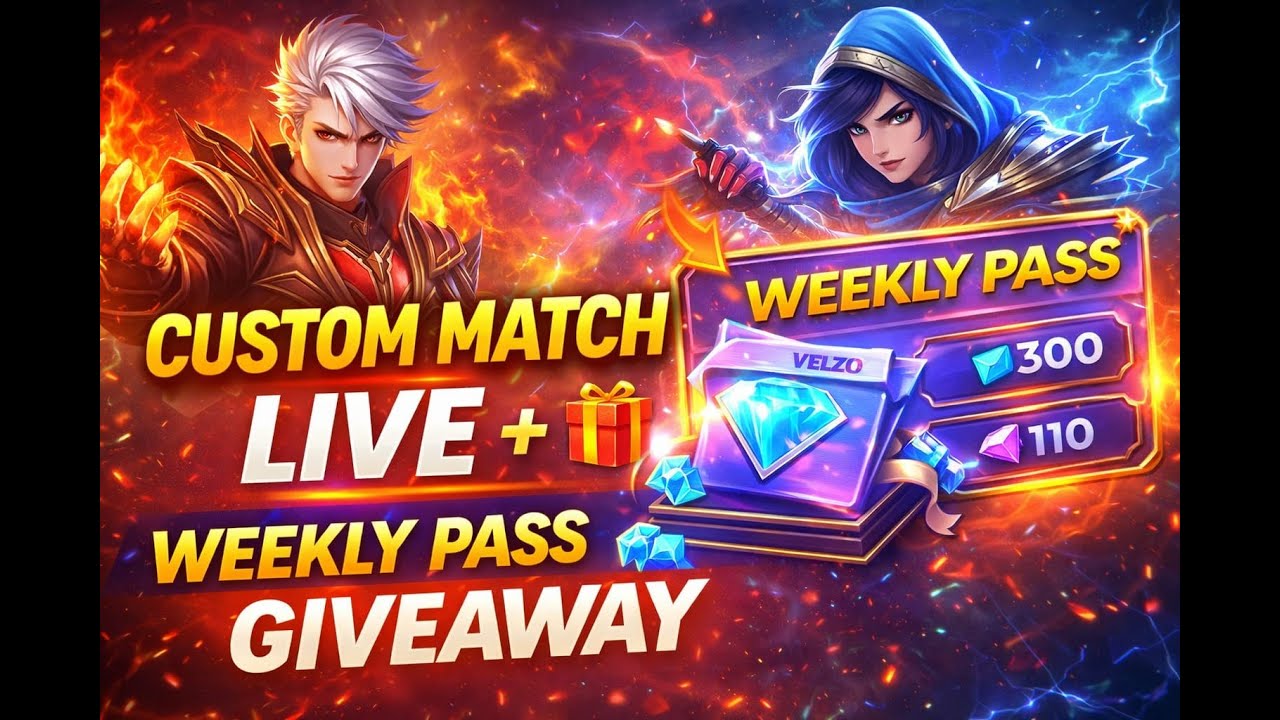 Weekly pass giveway custom match Hindi Live MLBB Day 33#mlbb #shortsfeed