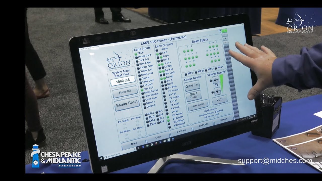 Turnstile Maintenance and Management Software by Orion Entrance Control at GSX 2019