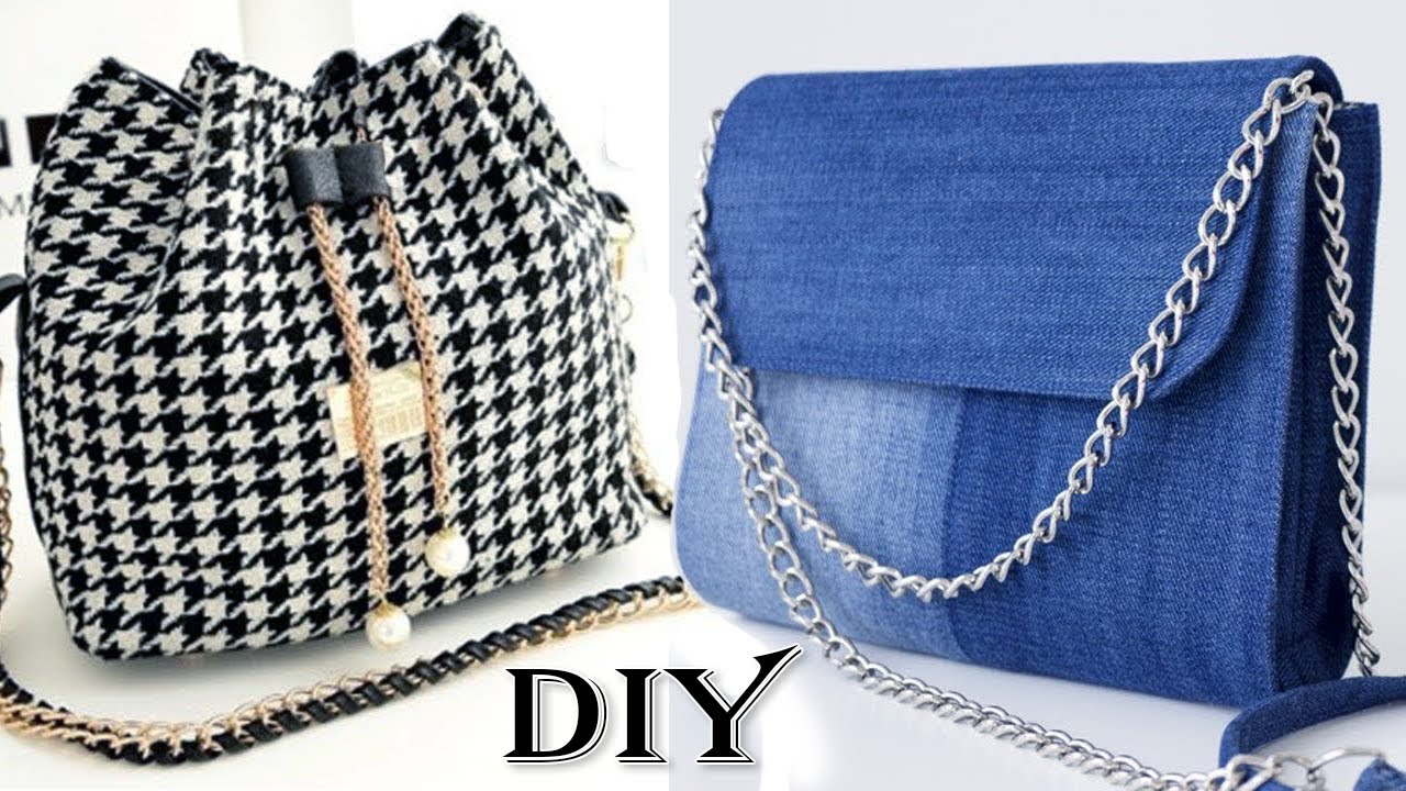 DIY ADORE WOMAN BAG TUTORIAL FROM OLD CLOTHES ~ DON'T NEED PATTERNS FROM SCRATCH