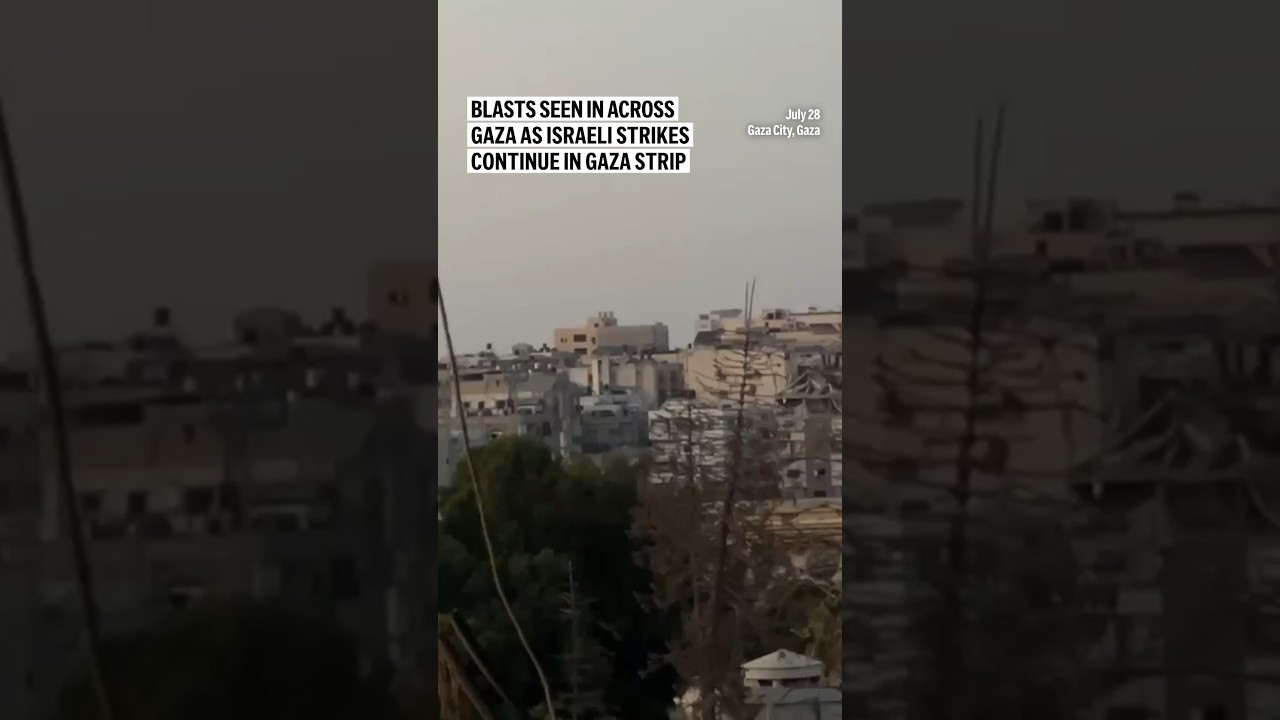 Blasts seen in across Gaza as Israeli strikes continue in Gaza Strip
