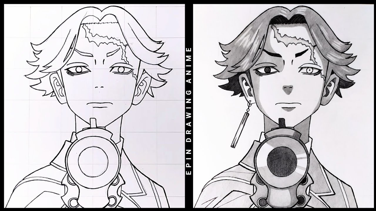 Cara Menggambar KAKUCHO [Tokyo Revengers] | How to Draw Kakucho