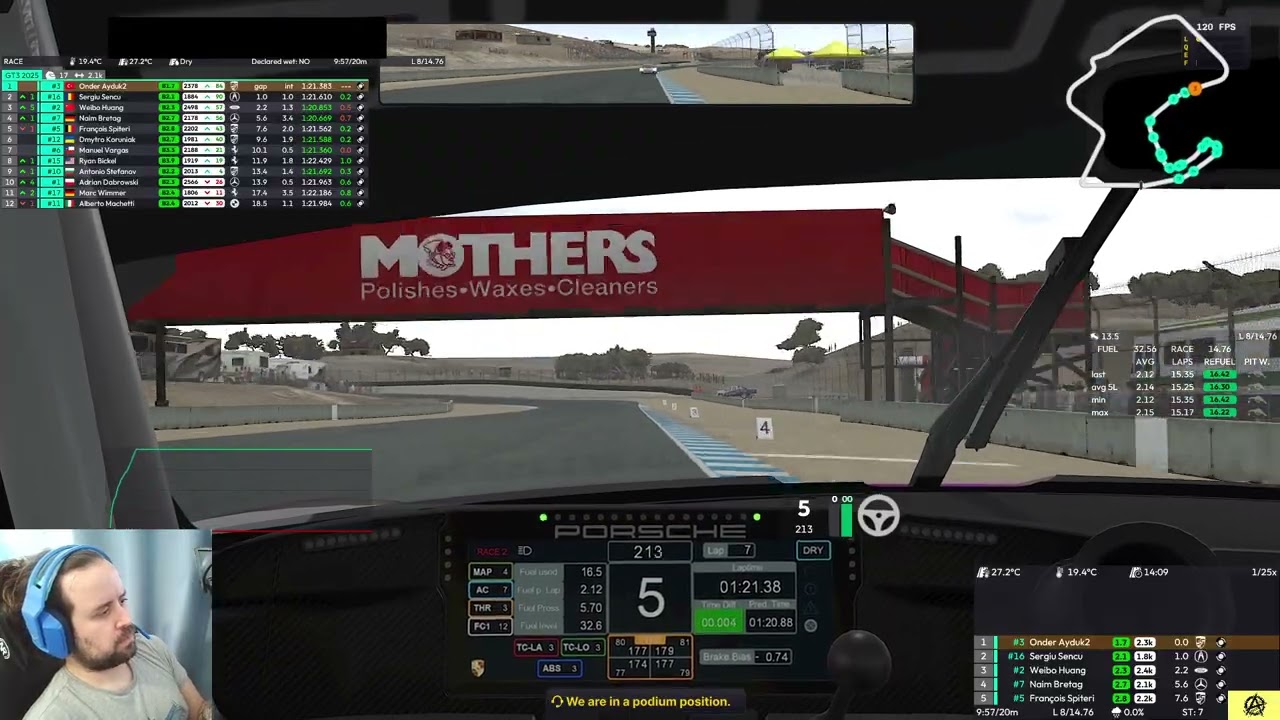 iRacing - Laguna Seca - Porsche GT3 | Pol Pozisyonundan Başlıyoruz!