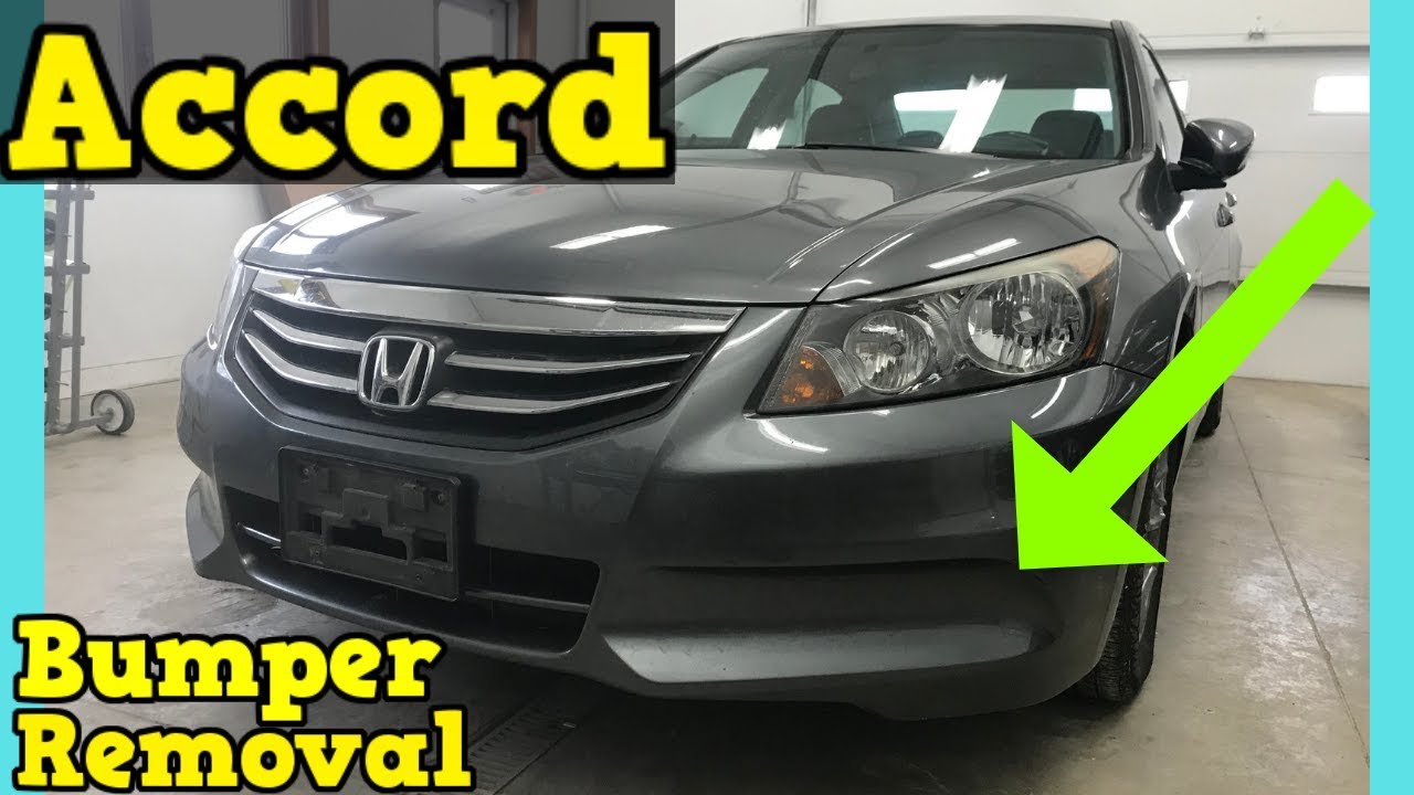 Снятие переднего бампера Honda Accord 2008-2012. Как снять, заменить, установить, седан, 4 двери