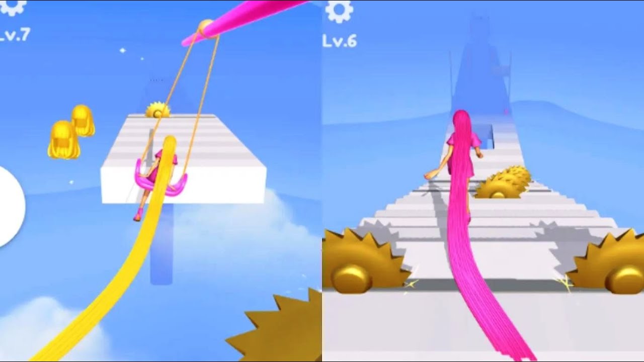 Hair Challenge || Android/ios Game 2023 || Game Review || level 1-10