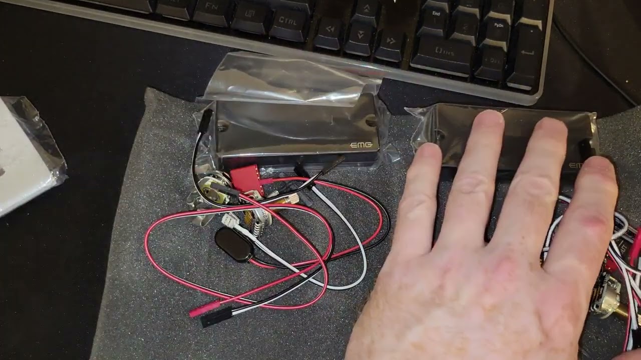 Unboxing and overview of dual EMG 7 string kit, 81 7 & 707