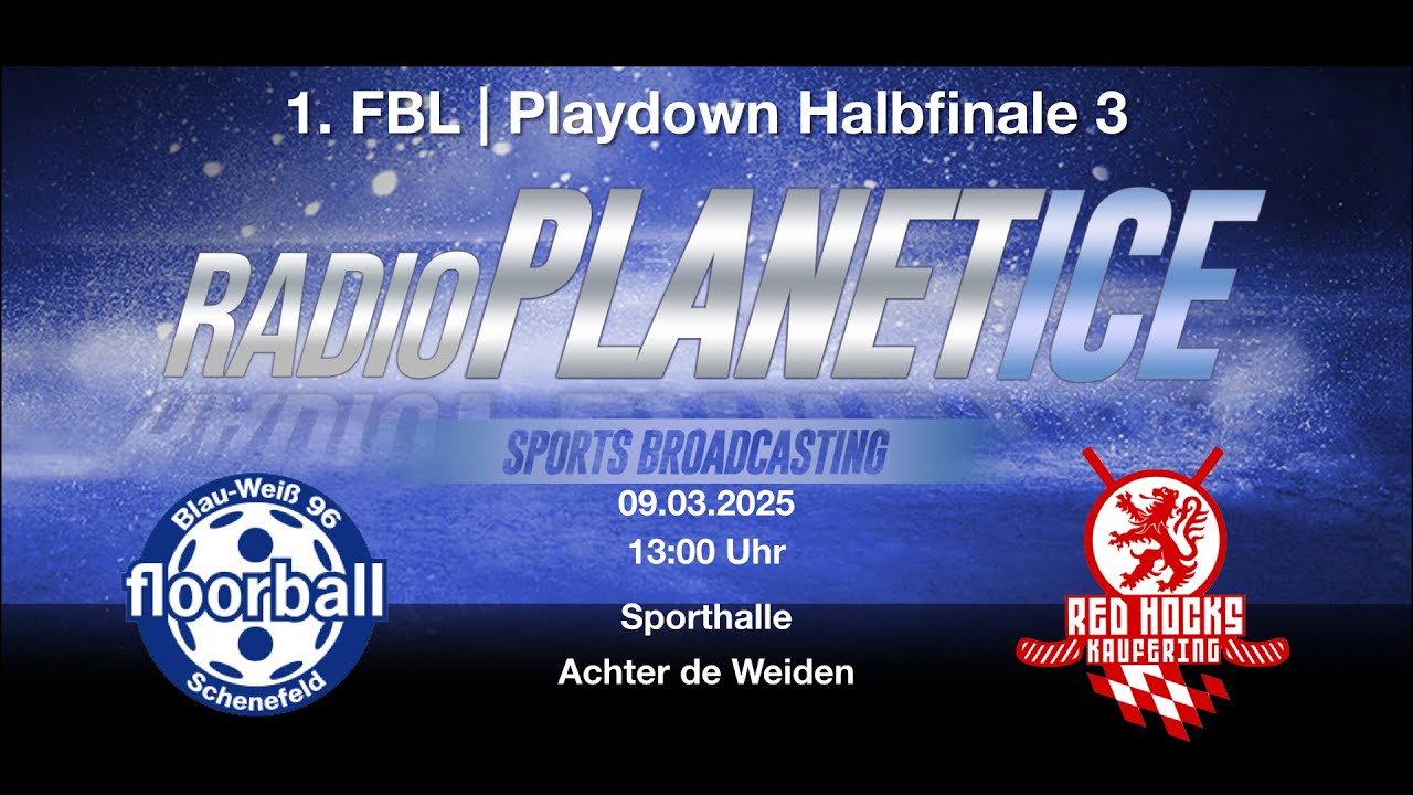1. FBL | Playdown Halbfinale Spiel 3: BW 96 Schenefeld vs. VfL Red Hocks Kaufering