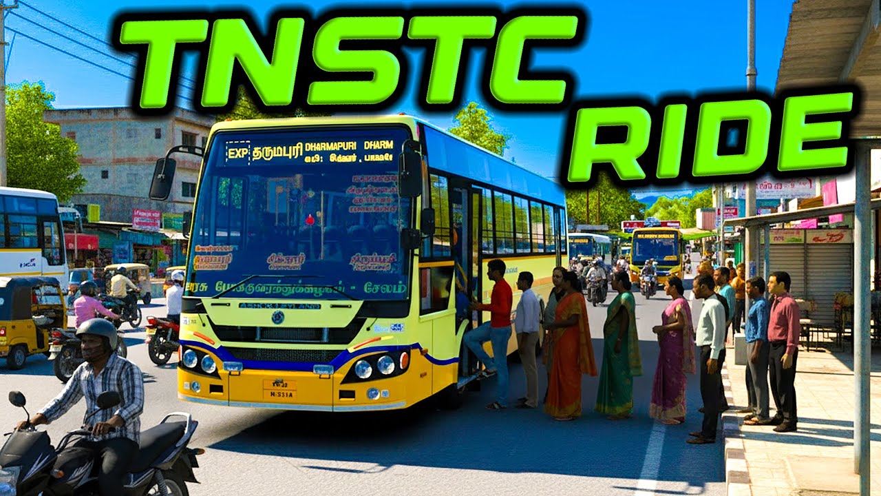 கோயம்புத்தூர் - ராஜபாளையம் bus driving Ets2 g29 steering wheel gameplay Tamil - VTG