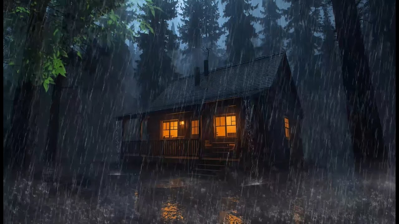 Rain Sounds For Sleeping 99%, Fall Asleep Fast With Heavy Rain & Relaxing Thunderstorm Tonight
