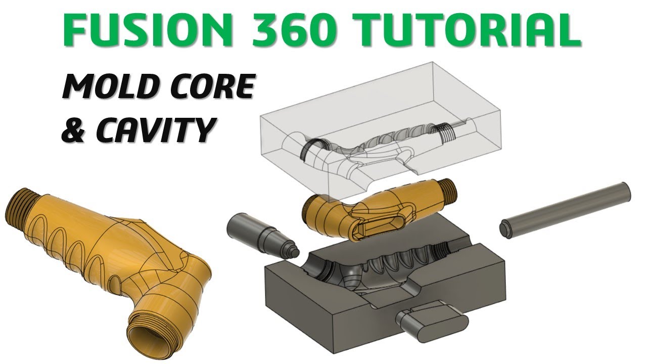 Fusion 360 Tutorial #31| Mold Plastic Core & Cavity Advanced Modeling | cadcam tutorial