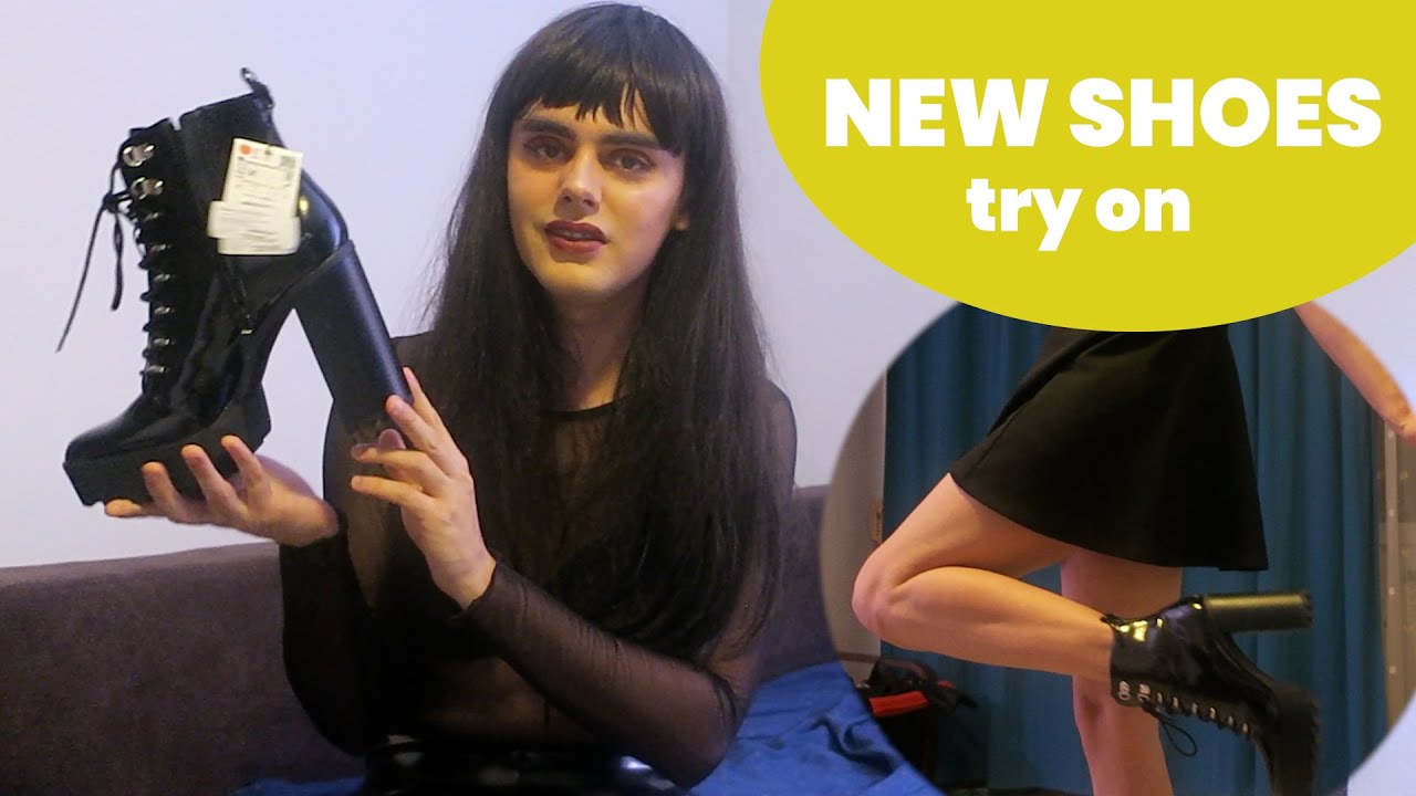 Crossdressing: Trying on my new shoes
