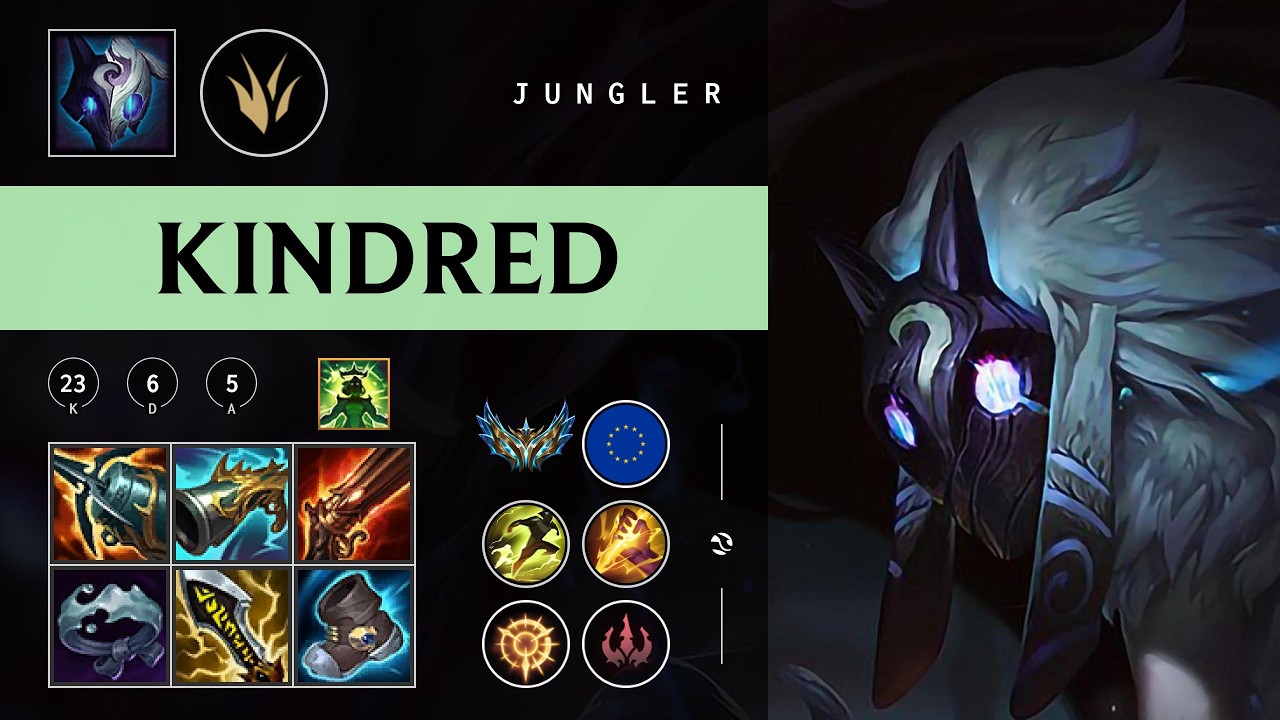 Kindred Jungle vs Nocturne - EUW Challenger Patch 26.05