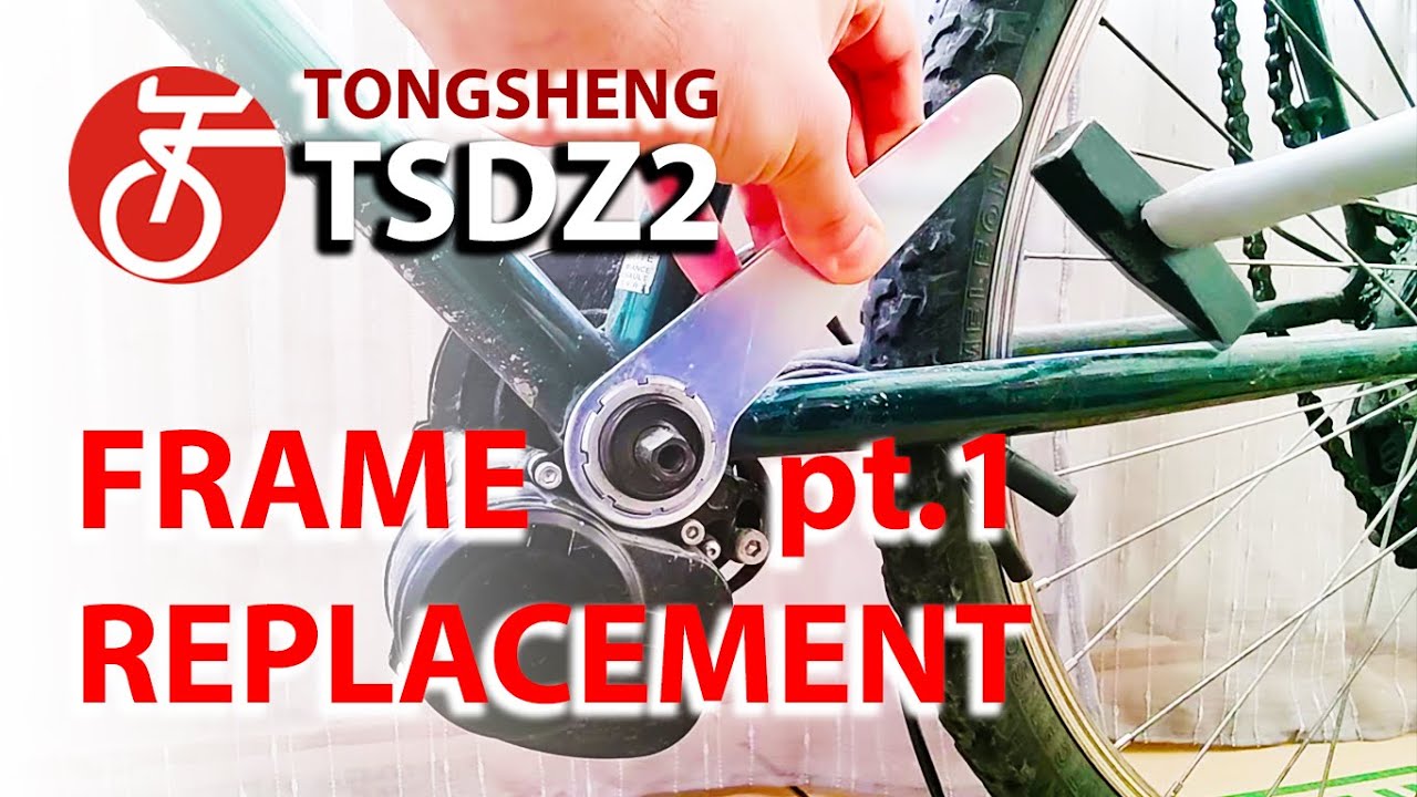 Tongsheng Frame Replacement part 1: Take Apart TSDZ2 Mid-drive Motor Kit from an old mountainbike