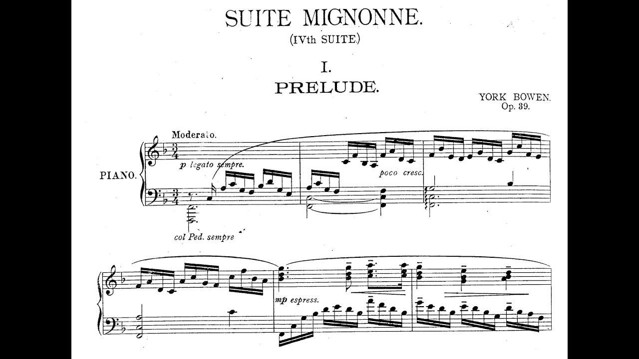 York Bowen - Suite for Piano No. 4, 